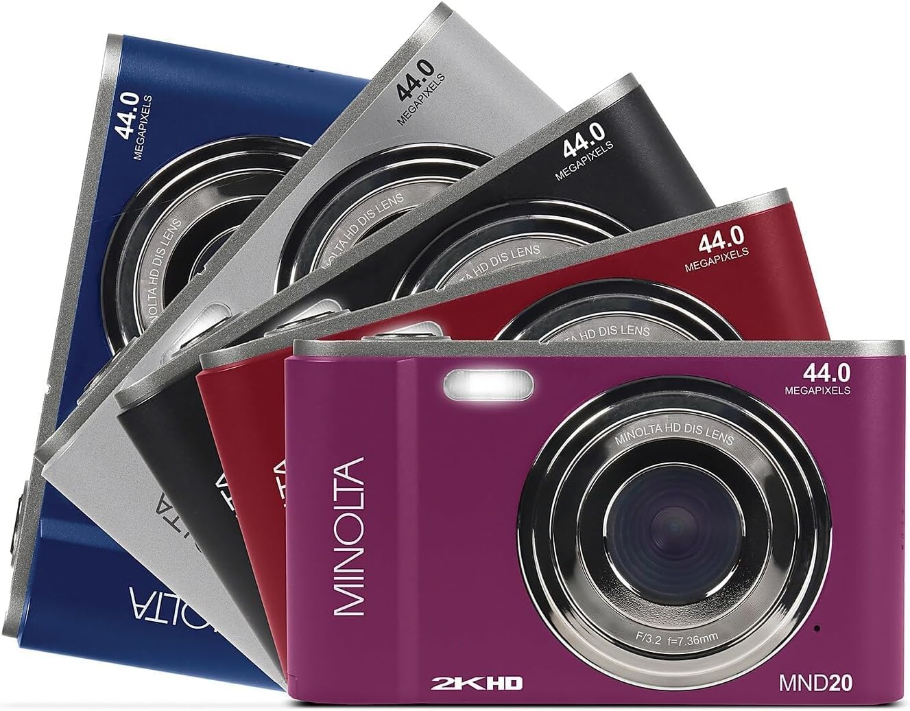 Amazon | Minolta MND20 44 MP / 2.7K クアッドHDデジタルカメラ